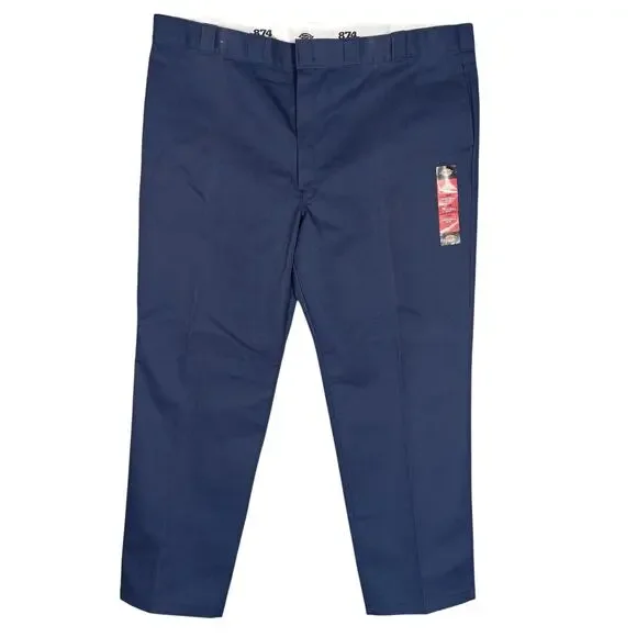 Dickies 874 Original Fit Work Pants Size 48 x 32 Blue NWT - Picture 2 of 10